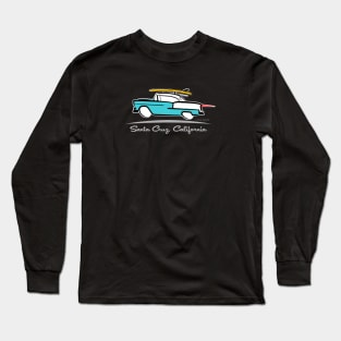 1955 Chevrolet Hardtop Coupe Santa Cruz California Gone Surfing Long Sleeve T-Shirt